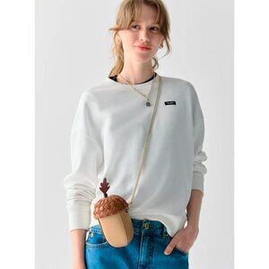 G Kate Spade 3D Acorn Crossbody Bag Beige & Brown Leather KL918 NWT Collectible